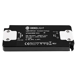 LED driver FLAT CV UT24V voltage constant, switchable, grey, black