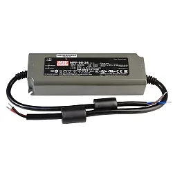 Meanwell Netzgerät, CV, NPF-90-24, spannungskonstant, 90-305V AC/50-60Hz, 24V DC, 0-3750 mA, 90W