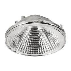 Reflektor für Serie KLARA / NIHAL MINI / RIGEL MINI / UNI II, Ø 4.5cm / H 2.2cm, Kunststoff, silber, 35°