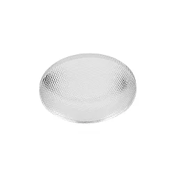 Linse für Serie CAN / KLARA / NIHAL MINI / RIGEL MINI / UNI II, Ø 5cm / H 0.3cm, Glas, Spread lens 40°, klar / prismatisch