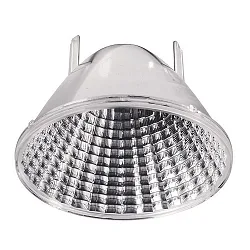 Reflektor für Serie UNI II MAX, Ø 6.5cm / H 3.4cm, Metall, silber, 36°
