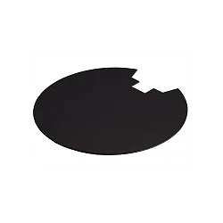 Rear cover for series UNI II MAX, metal, IP20, black
