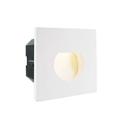 Abdeckung RUND für LED Wandeinbauleuchte LIGHT BASE II COB OUTDOOR, 10 x 10cm, Abstrahlwinkel 63°, Aluminium, Weiß