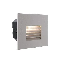 Abdeckung GITTER für LED Wandeinbauleuchte LIGHT BASE II COB OUTDOOR, 10 x 10cm, Abstrahlwinkel 65°, Aluminium, Silbergrau