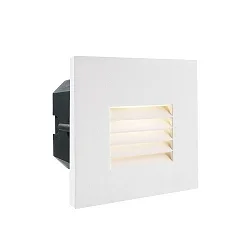 Abdeckung GITTER für LED Wandeinbauleuchte LIGHT BASE II COB OUTDOOR, 10 x 10cm, Abstrahlwinkel 65°, Aluminium, Weiß