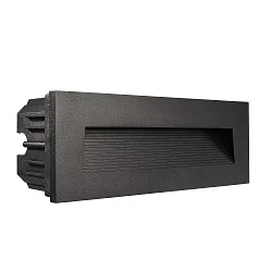 Abdeckung Stufe für LED Wandeinbauleuchte LIGHT BASE III OUTDOOR, Schwarz