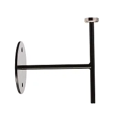 Zubehör für LED-Magnetleuchte MIRAM – Wandhalter, B/H: 8.5cm/9.6cm, Aufbauversion, magnetisch, mechanisch, schwarz