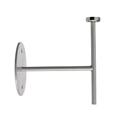Zubehör für LED-Magnetleuchte MIRAM – Wandhalter, B/H: 8.5cm/9.6cm, Aufbauversion, magnetisch, mechanisch, grau