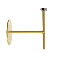 Zubehör für LED-Magnetleuchte MIRAM – Wandhalter, B/H: 8.5cm/9.6cm, Aufbauversion, magnetisch, mechanisch, gelb