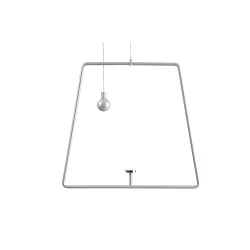 Zubehör für LED-Magnetleuchte MIRAM - mobiles Pendel-Set, B/H: 20.5cm/18.5cm, 2m Drahtseil + Gegengewicht, magnetisch, weiß