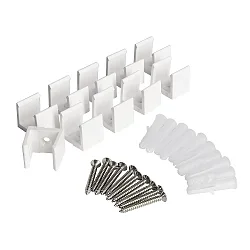 Montageklammern für 230V LED Stripe, 10er Set, IP65, weiß