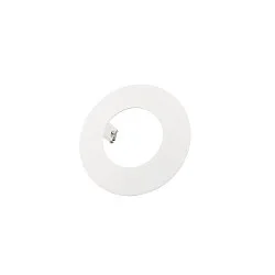 Reduzier-Ring für Einbauleuchten, IP20 IK03, rund, Ø 130mm / innen 70mm / DA 95mm, Clipfedern, Metall, verkehrsweiß