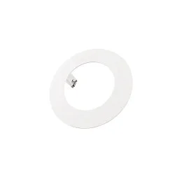 Einbau-Reduzierring rund, IP20 IK03, Ø 155mm / innen 95mm / DA 120mm, Clipfedern, Metall, verkehrsweiß