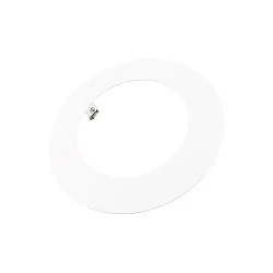 Einbau-Reduzierring rund, IP20 IK03, Ø 240mm / innen 180mm / DA 205mm, Clipfedern, Metall, verkehrsweiß, signalweiß