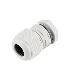 Kabelverschraubung M25 inkl. Gegenmutter + Dichtring, IP68, mit Zugentlastung, Polyamid / GFK