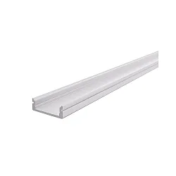 AU-01-15, flat U-profile for 15 - 16,3 mm LED stripes, 200cm, matt white