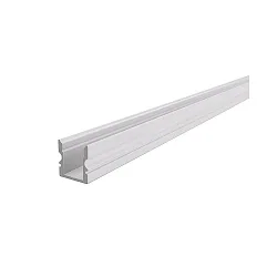 AU-02-08, high U-profile for 8 - 9,3 mm LED stripes, 200cm, matt white