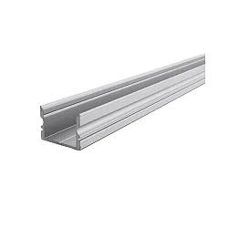 AU-02-12, hohes U-Profil für 12-13.3mm LED Strips, 200cm, Aluminium eloxiert