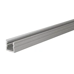 U-Profil AU-02-05, 5-5,7 mm LED Stripes, hoch, 1m, silber eloxiert
