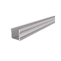 LED Profil AU-02-20 hohes U-Profil für 20-21.3mm LED Strips, 200cm, Aluminium eloxiert