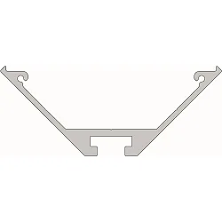 Eck-Profil AV-05-25 für 25 mm LED Stripes (2x 12 mm), silber matt, eloxiert, 200cm