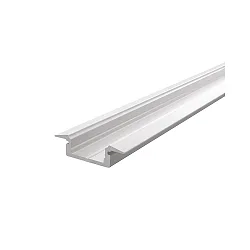 ET-01-10, flat T-profile for 10 - 11,3 mm LED stripes, 200cm, matt white