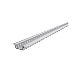 ET-01-12, flat T-profile for 12 - 13,3 mm LED stripes, 200cm, anodized aluminum