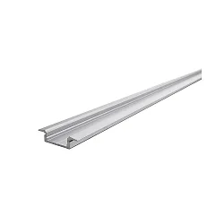 ET-01-15, flaches T-Profil für 15-16.3mm LED Strips, 200cm, Aluminium eloxiert