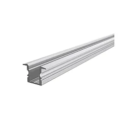ET-02-08, hohes T-Profil für 8-9.3 mm LED Strips, 200cm, Aluminium eloxiert