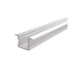 ET-02-10, high T-profile for 10 - 11,3 mm LED stripes, 200cm, matt white