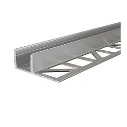 Fliesen-Profil EL-03-12 für 12-13.3mm LED Strips, 125cm, Silber eloxiert