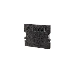 Endcaps P-AU-02-12, 18 mm, 2 items, black