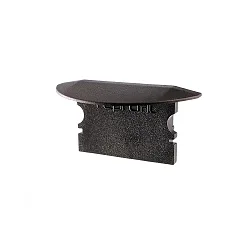 Endkappe P-ET-02-15, 30 mm, 2 Stück, schwarz