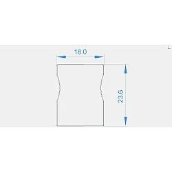 Endcaps c-P-AU-03-12 set 2 items, plastic, grey