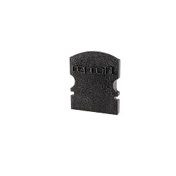 Endcaps f-AU-02-08, 14 mm, 2 items, black