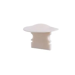 Endcaps f-ET-02-08, 23 mm, 2 items, white