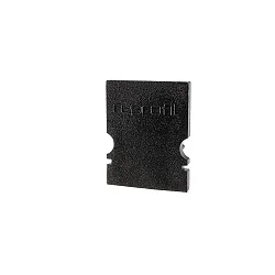 Endkappe H-AU-02-10, 16 mm, 2 Stück, schwarz