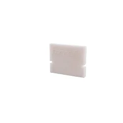 Endcaps H-AU-01-08, 14 mm, 2 items, white