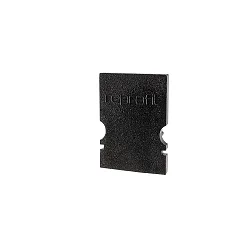 Endkappe H-AU-02-08, 14 mm, 2 Stück, schwarz