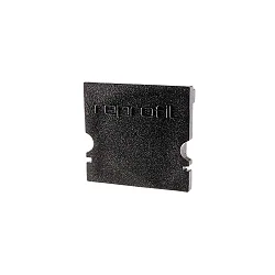 Endkappe H-AU-02-15, 21 mm, 2 Stück, schwarz