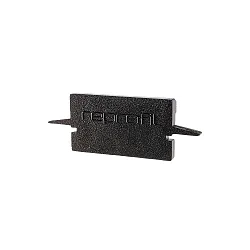Endkappe H-ET-01-15, 30 mm, 2 Stück, schwarz