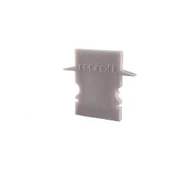 Endkappe H-ET-02-08, 23 mm, 2 Stück, grau