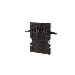 Endkappe H-ET-02-08, 23 mm, 2 Stück, schwarz