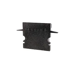 Endkappe H-ET-02-15, 30 mm, 2 Stück, schwarz