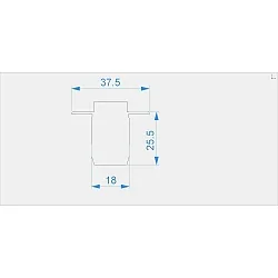 Endcaps H-ET-03-10 set 2 items, white