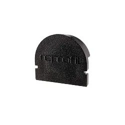 Endkappe R-AU-01-12, 18 mm, 2 Stück, schwarz