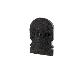 Endcaps R-AU-02-10, 16 mm, 2 items, black
