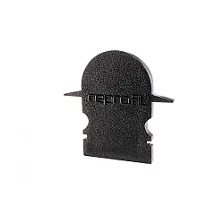 Endcaps R-ET-02-10, 25 mm, 2 items, black