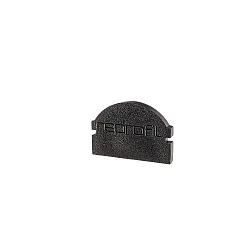 Endcaps L-AU-01-10, 16 mm, 2 items, black