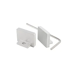 Endkappe Montage P-AU-10-12 Set (2 Stk.), Aluminium, eloxiert, 1.82cm, Silber